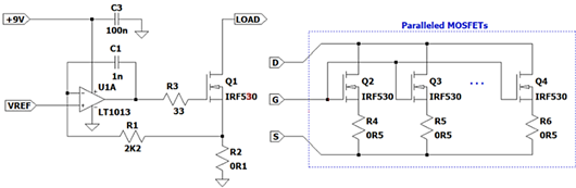 運算放大器 MOSFET 電流負(fù)載