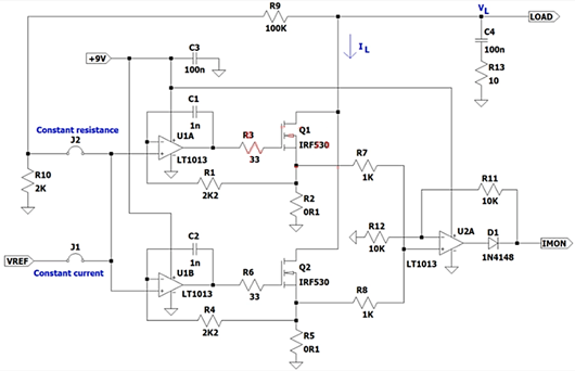 運算放大器 MOSFET 電流負(fù)載